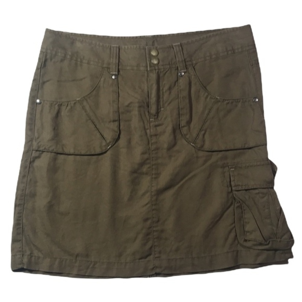 Athleta Dark Olive Green Cargo Skirt